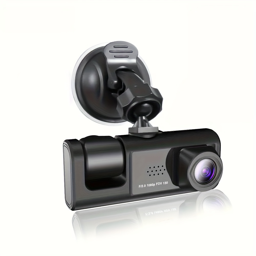 1080P 2 Cameras Dash Cam W/ IR Night Vision, Loop Recording & 2" IPS Screen