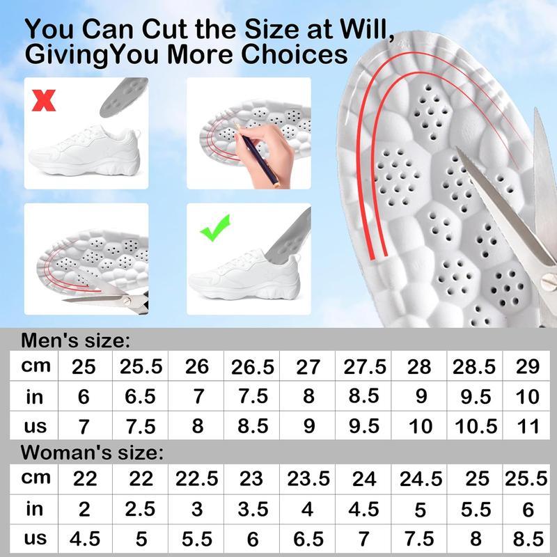 4D Memory Foam Cloud Insoles – Pain Relief & All-Day Comfort