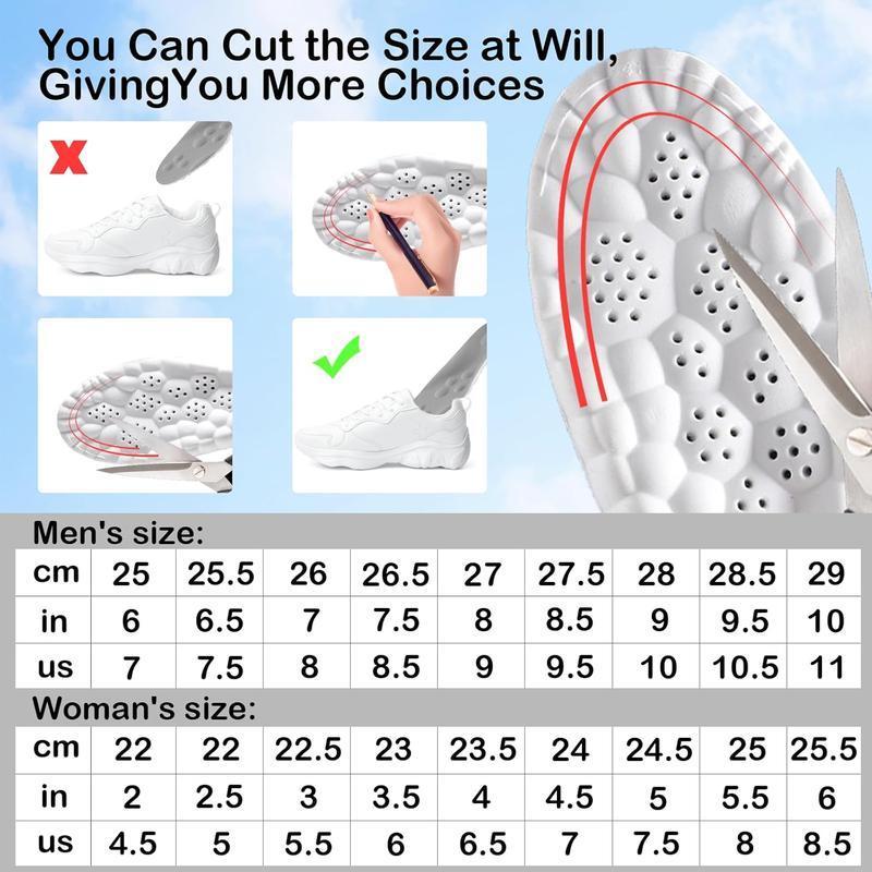 4D Memory Foam Cloud Insoles – Pain Relief & All-Day Comfort