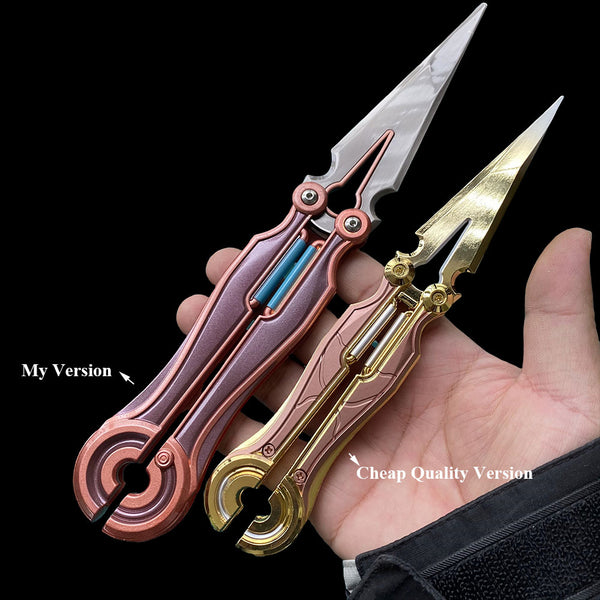 painting work comparision magepunk butterfly knife