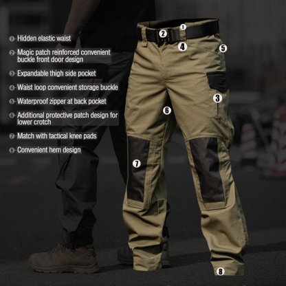 Men's Urban Cargo Pants Waterproof Ripstop Tactical Pants
