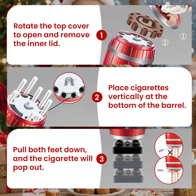 🎅Xmas Sales - 50% OFF🎄Creative Santa Claus Pop-up Cigarette Dispenser