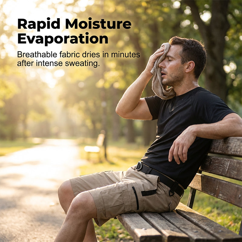 Men's Multi-Pocket Tactical Cargo Shorts