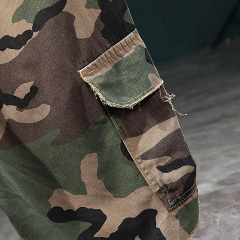 ⏰🔥50% off for a limited time + free shipping🔥⏰Men's studded camouflage cargo shorts