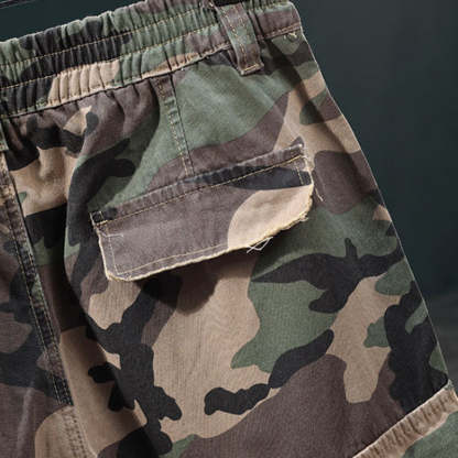 ⏰🔥50% off for a limited time + free shipping🔥⏰Men's studded camouflage cargo shorts