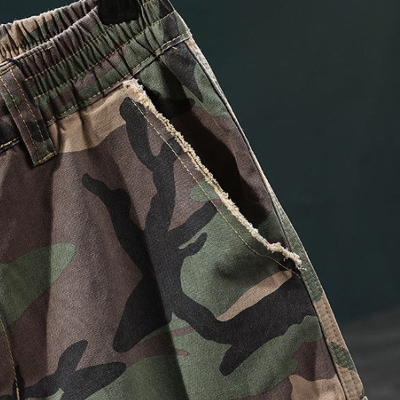 ⏰🔥50% off for a limited time + free shipping🔥⏰Men's studded camouflage cargo shorts