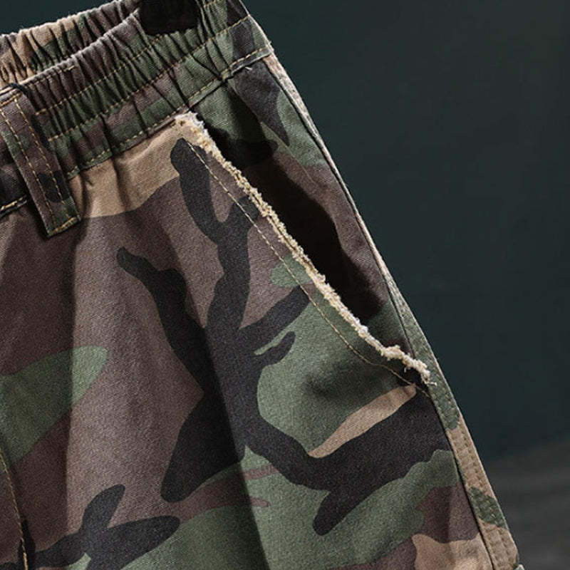 ⏰🔥50% off for a limited time + free shipping🔥⏰Men's studded camouflage cargo shorts