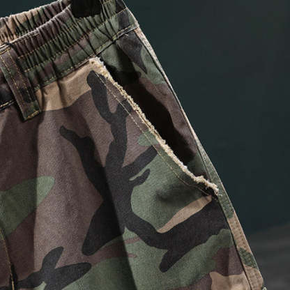 ⏰🔥50% off for a limited time + free shipping🔥⏰Men's studded camouflage cargo shorts