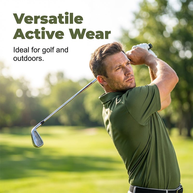 Men's Summer Breathable Collared T-Shirt