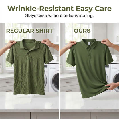 Men's Summer Breathable Collared T-Shirt