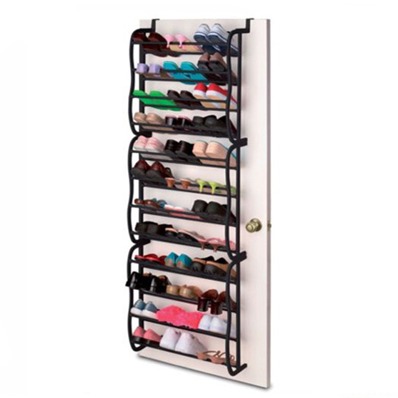 🚪✨Over-the-Door Shoe Organizer - 24 Pockets and Tool-Free Installation - Fits standard doors, holds up to 24 pairs - ideal for hallway or closet