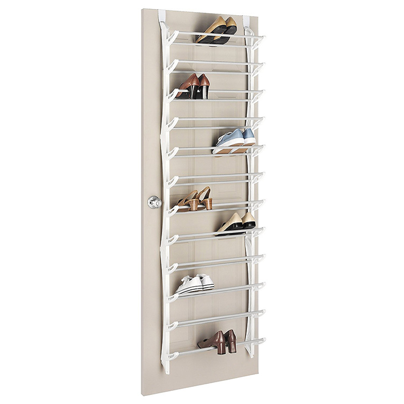 🚪✨Over-the-Door Shoe Organizer - 24 Pockets and Tool-Free Installation - Fits standard doors, holds up to 24 pairs - ideal for hallway or closet