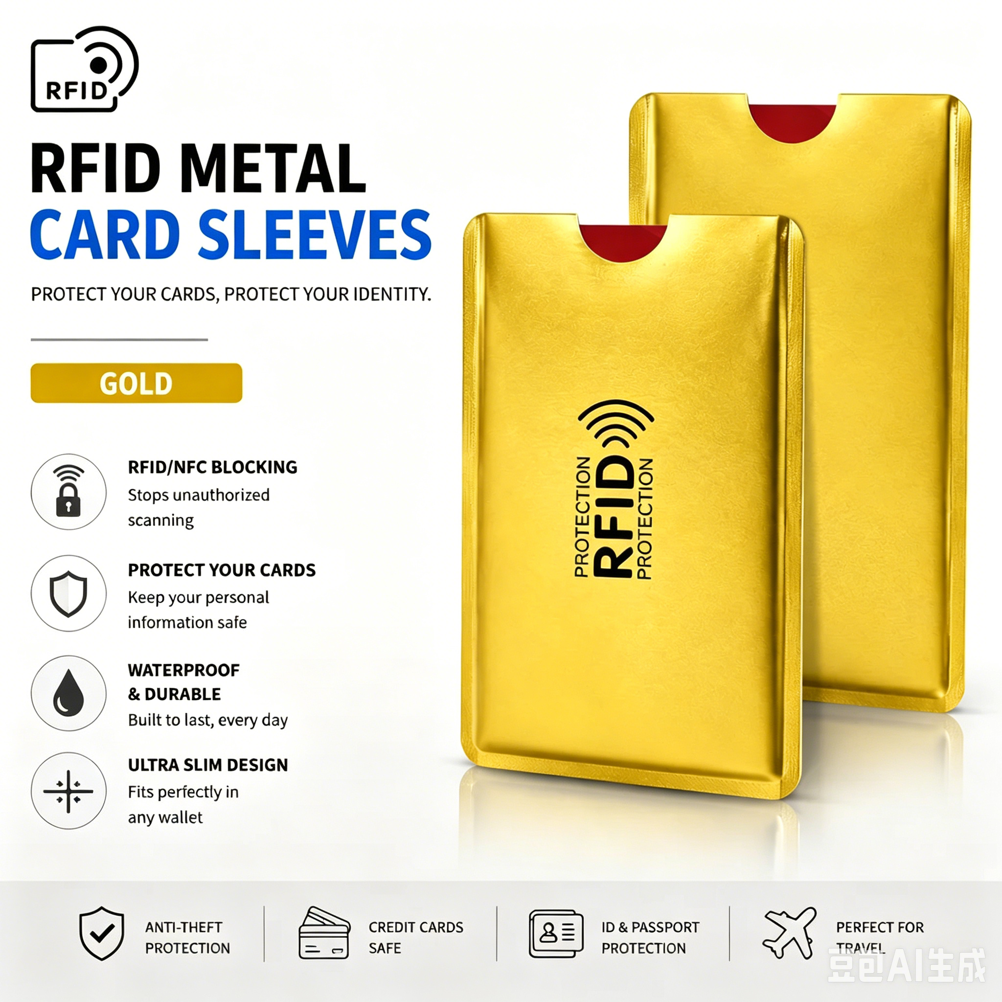🔥Limited Time 49% Off✨8 Counts RFID Blocking Sleeves Set