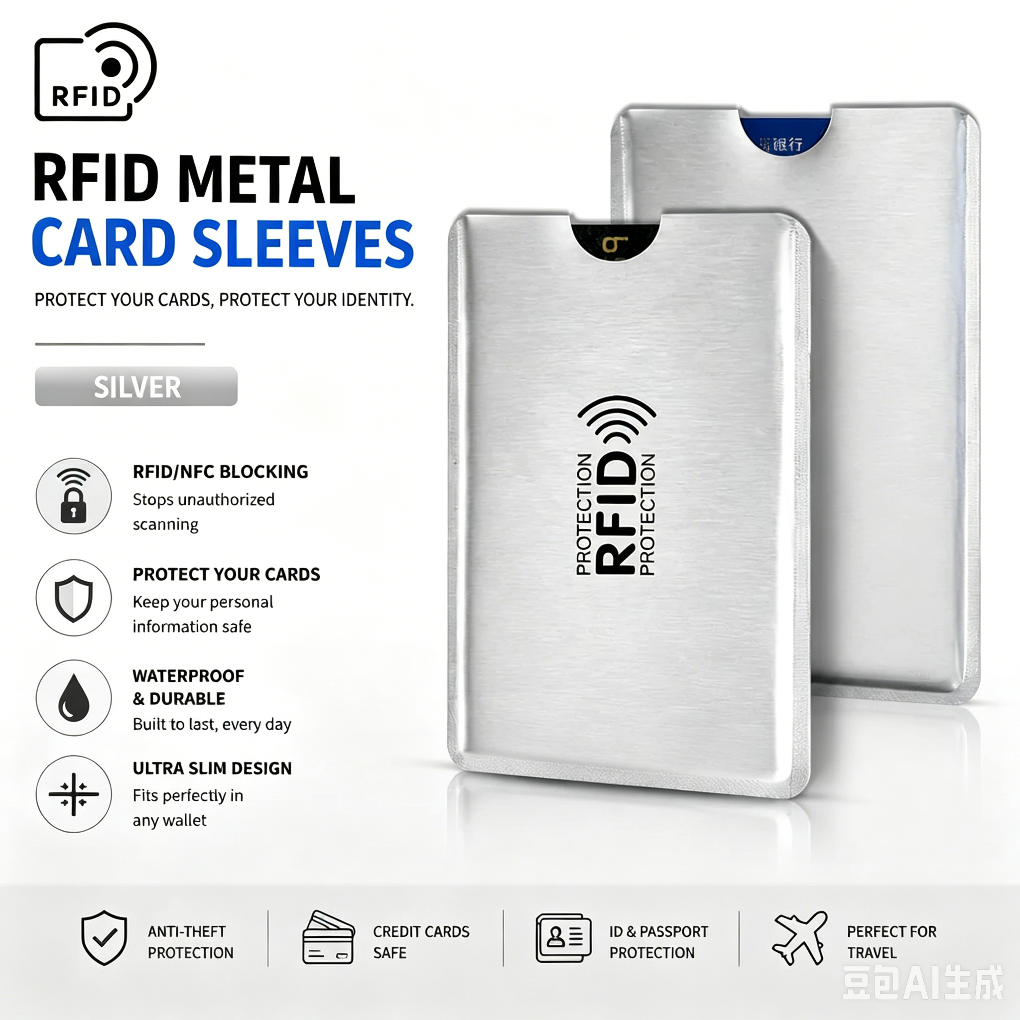 🔥Limited Time 49% Off✨8 Counts RFID Blocking Sleeves Set