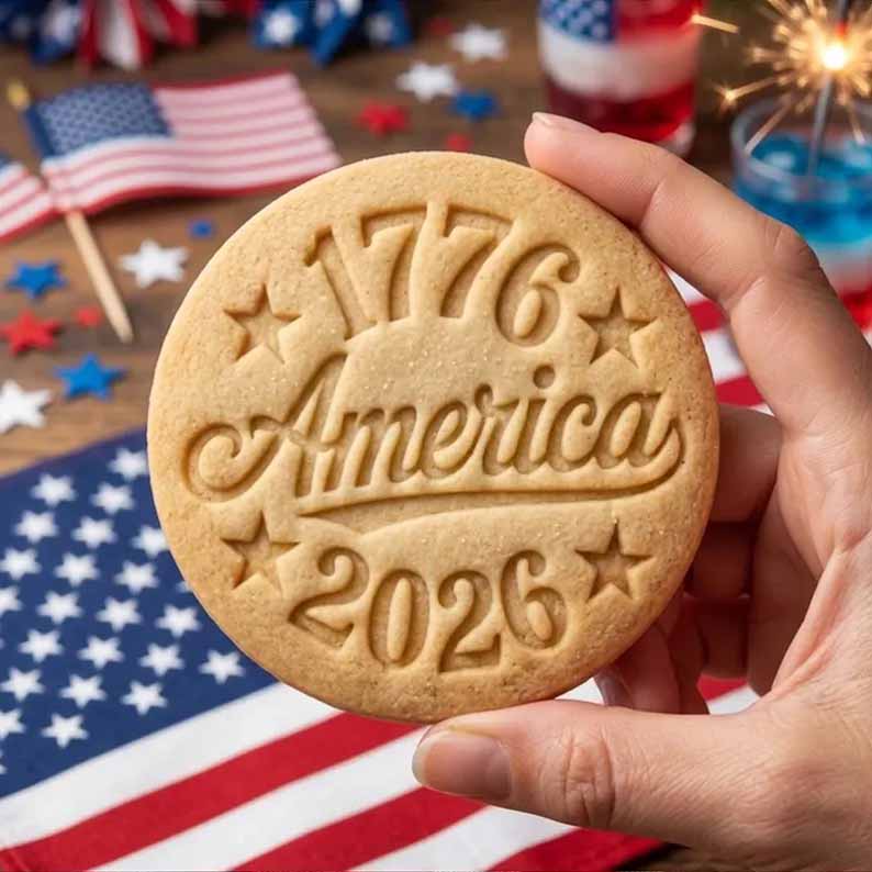 🎁Last Day 70% OFF - 1776–2026 USA 250th Anniversary Cookie Stamp