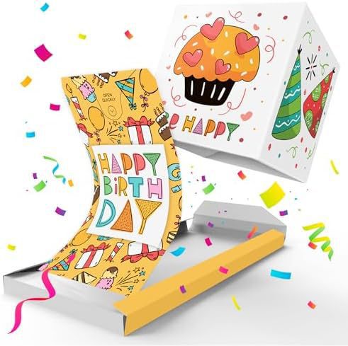 🔥Hot Sales 59% OFF-Exploding Confetti Surprise Card – Pop-Up Joy in Every Envelope 🎄✨