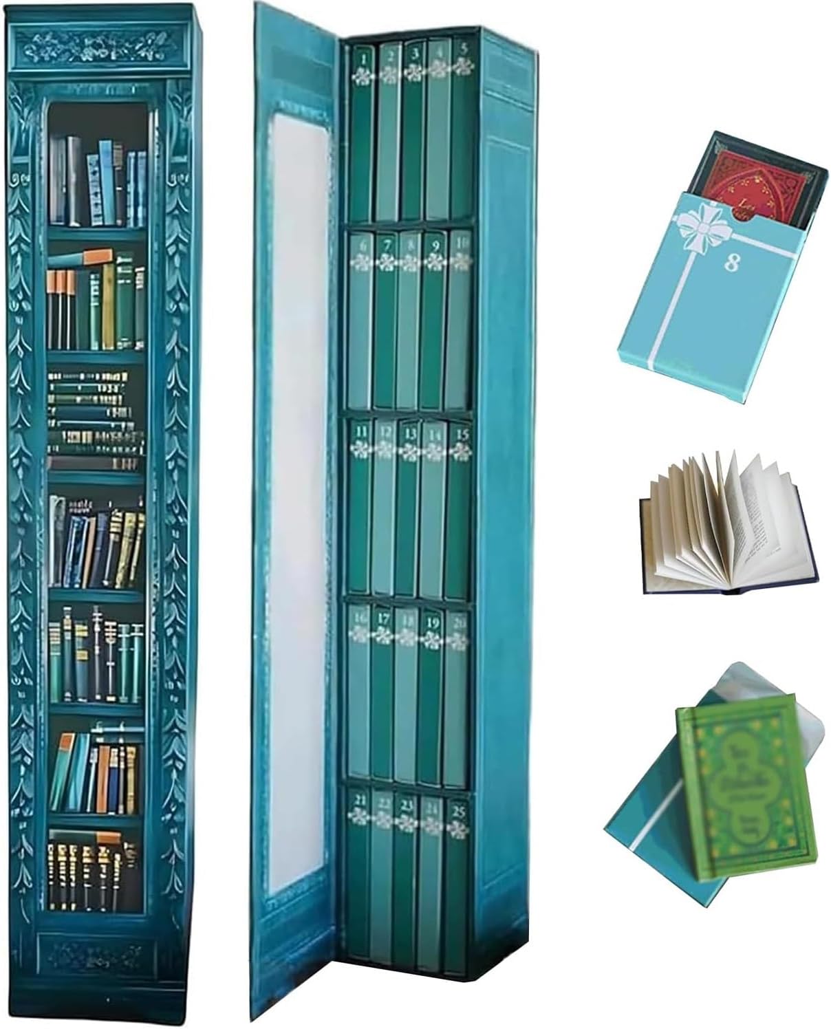 🔥 Last 40pcs 🎉📚 25-Day Mini Book Advent Calendar – A Book Lover's Christmas Countdown