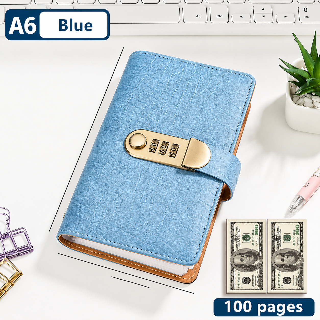 🔥Last 75pcs🎉-🔒100 Transparent Pocket Currency Collectors Album