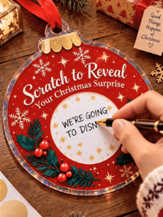 Scratch to reveal Christmas surprise demonstration