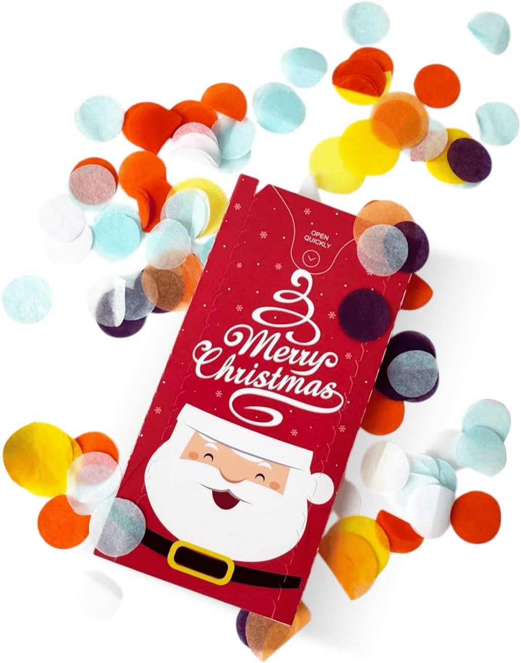 🔥Hot Sales 59% OFF-Exploding Confetti Surprise Card – Pop-Up Joy in Every Envelope 🎄✨