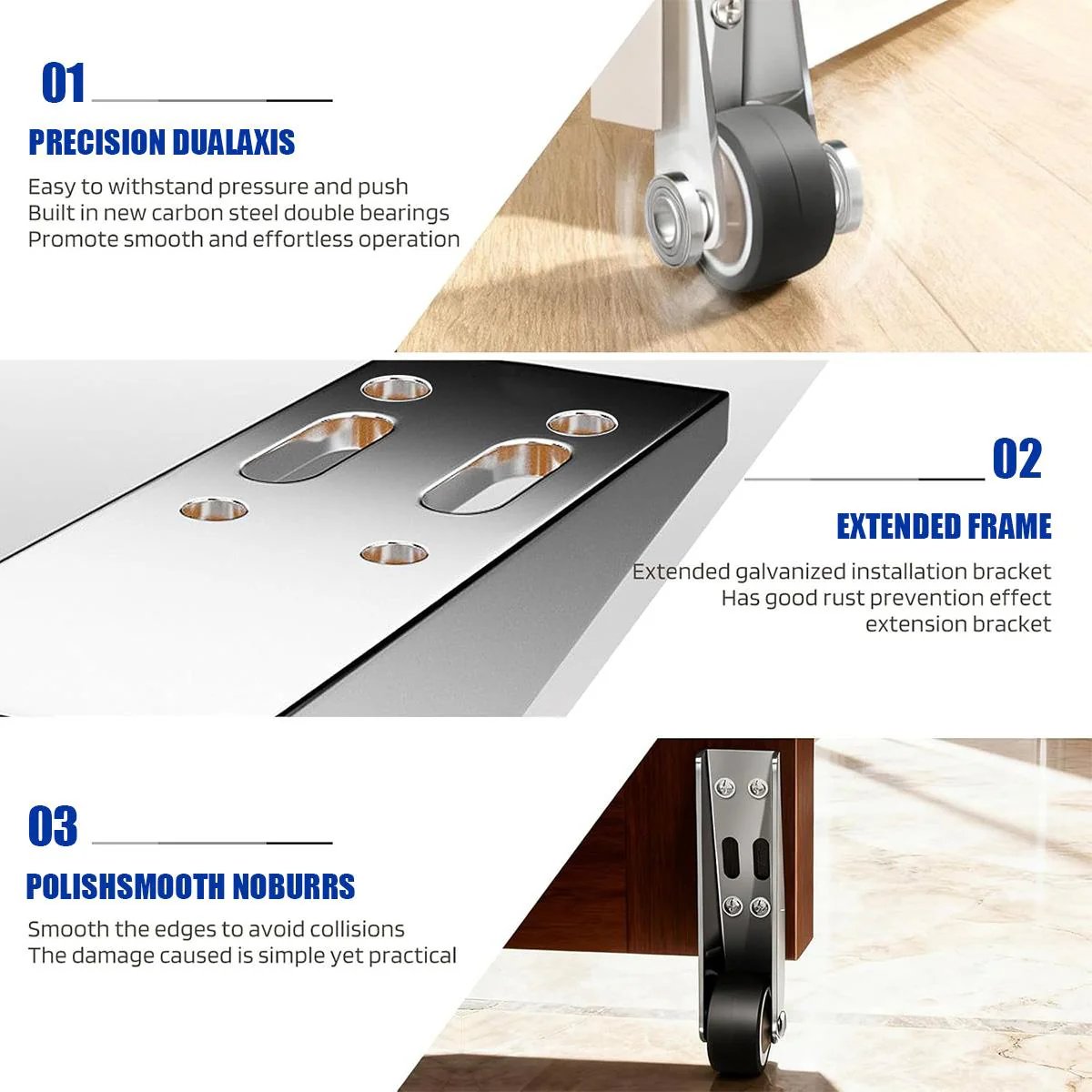 🔧 110LBS Vertical Track Roller – Anti-Wobble Door Guide System