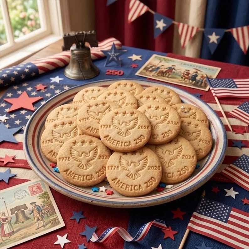 🎁Last Day 70% OFF - 1776–2026 USA 250th Anniversary Cookie Stamp