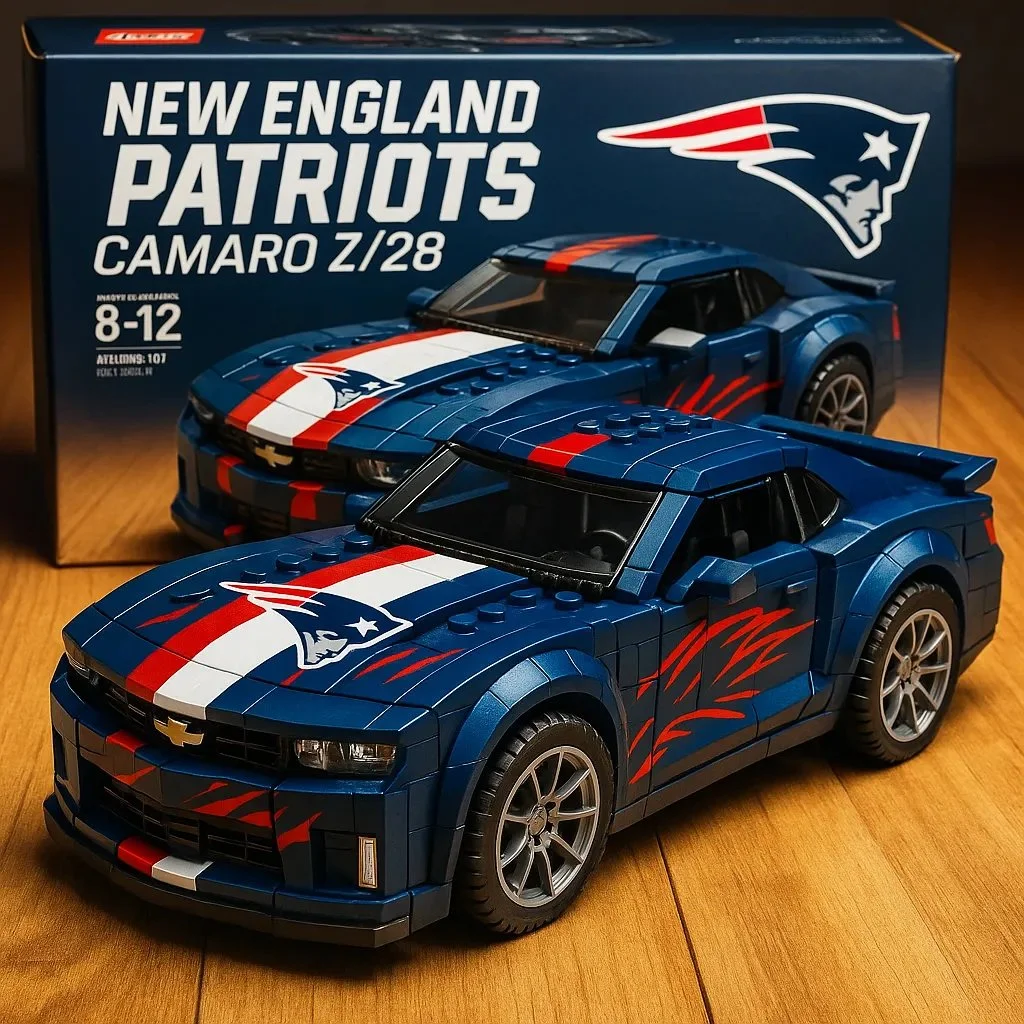 🔥Limited Edition🎁Football Team Camaro Z/28 Building Lego Block