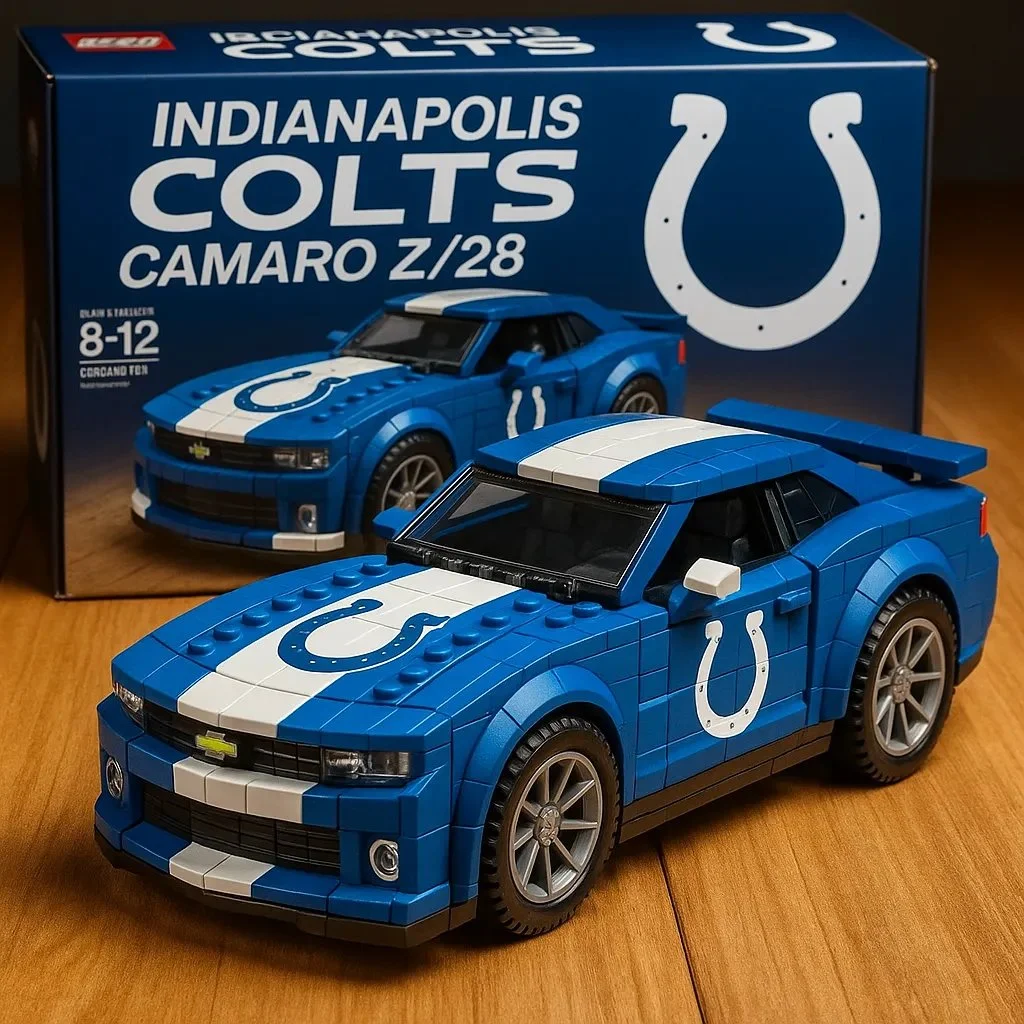 🔥Limited Edition🎁Football Team Camaro Z/28 Building Lego Block