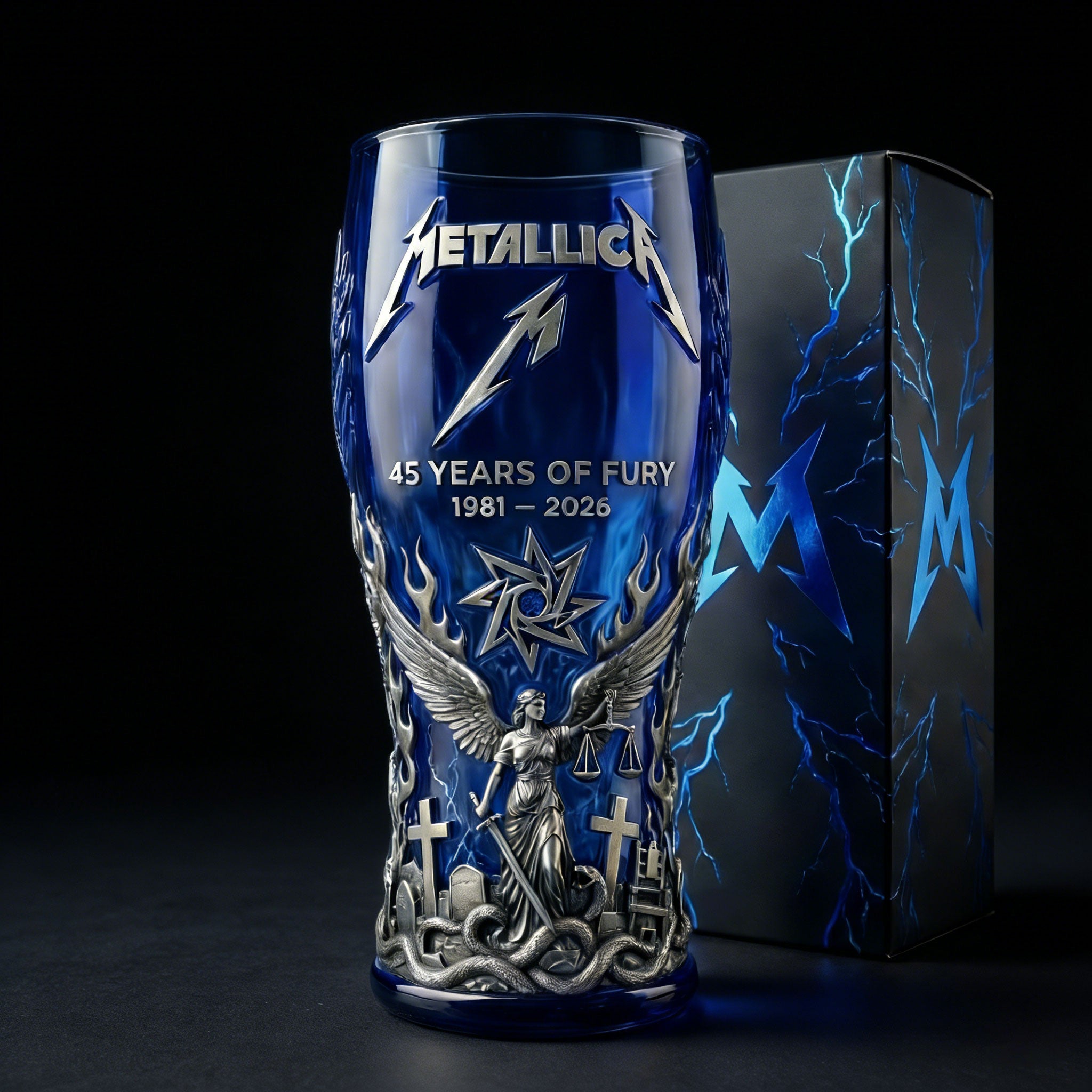 š„LAST DAY 59% OFF -Metallica 1981 2026 45Th Anniversary Beer Glass