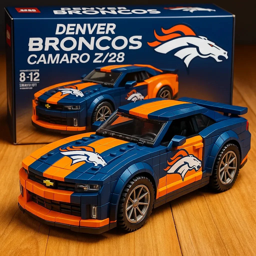 🔥Limited Edition🎁Football Team Camaro Z/28 Building Lego Block