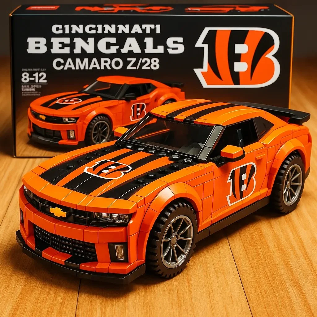 🔥Limited Edition🎁Football Team Camaro Z/28 Building Lego Block