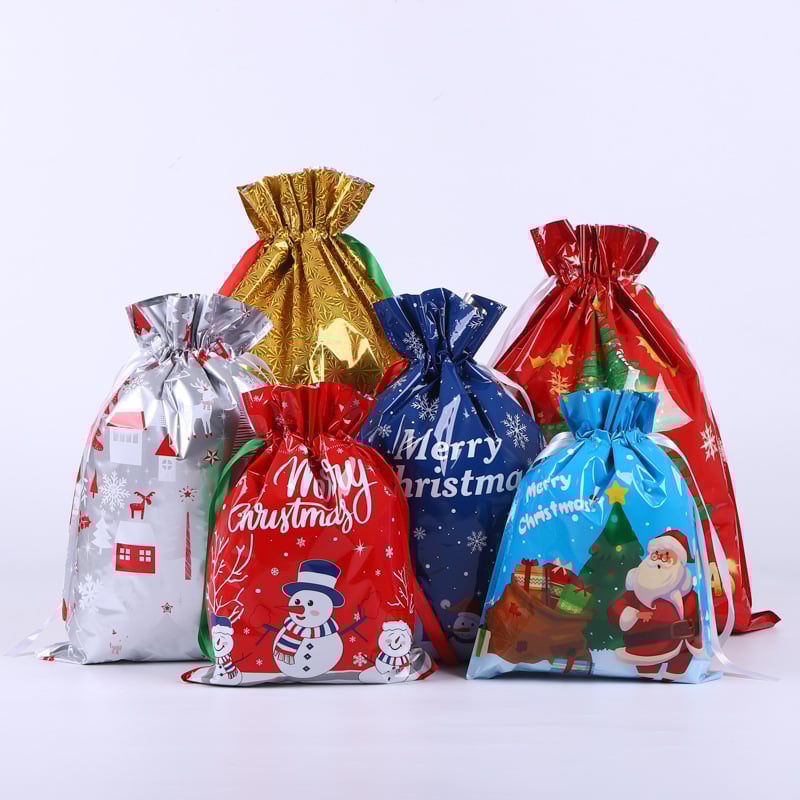🎅Christmas Pre Sale - 70% OFF-🎄Drawstring Christmas Gift Bags (Biodegradable)