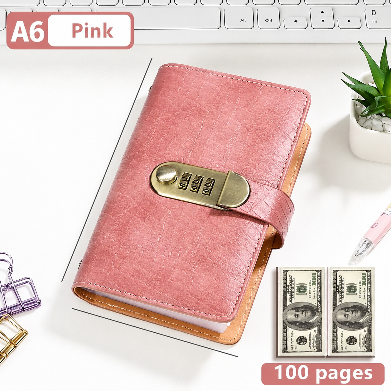 🔥Last 75pcs🎉-🔒100 Transparent Pocket Currency Collectors Album