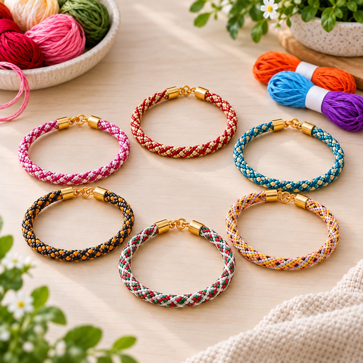 How to make Kumihimo bracelets