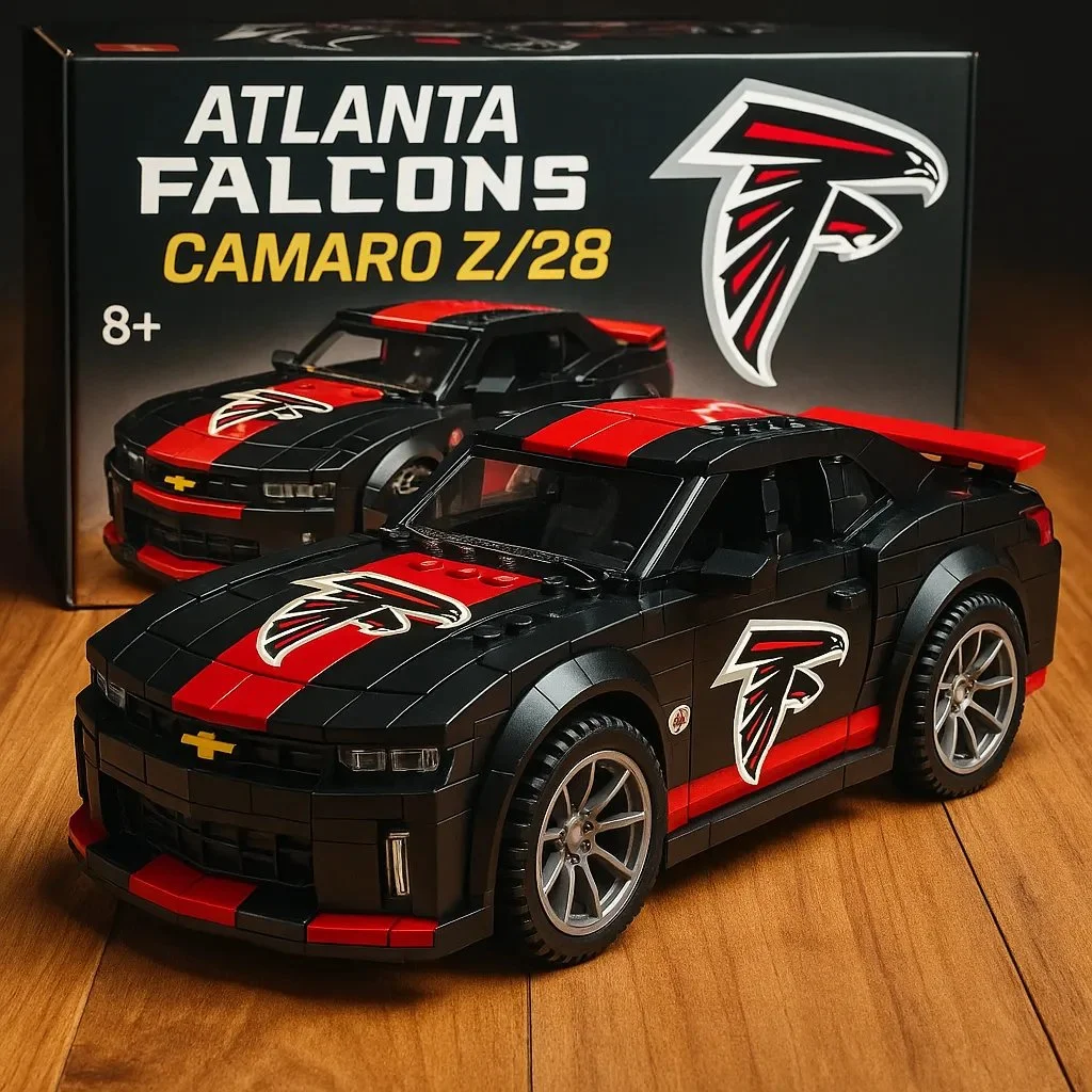 🔥Limited Edition🎁Football Team Camaro Z/28 Building Lego Block