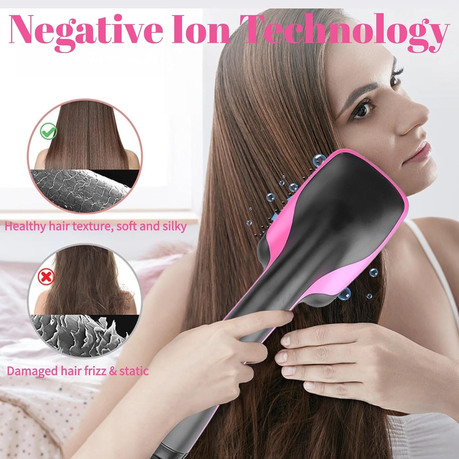 🔥LAST DAY 70% OFF 🛍️1-Step Ionic Hair Dryer & Straightening Brush