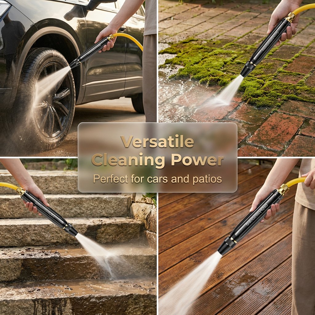 🔥Limited Edition - 🚗💦High Pressure Car Wash Water Gun – Portable Booster Nozzle & Flexible Hose