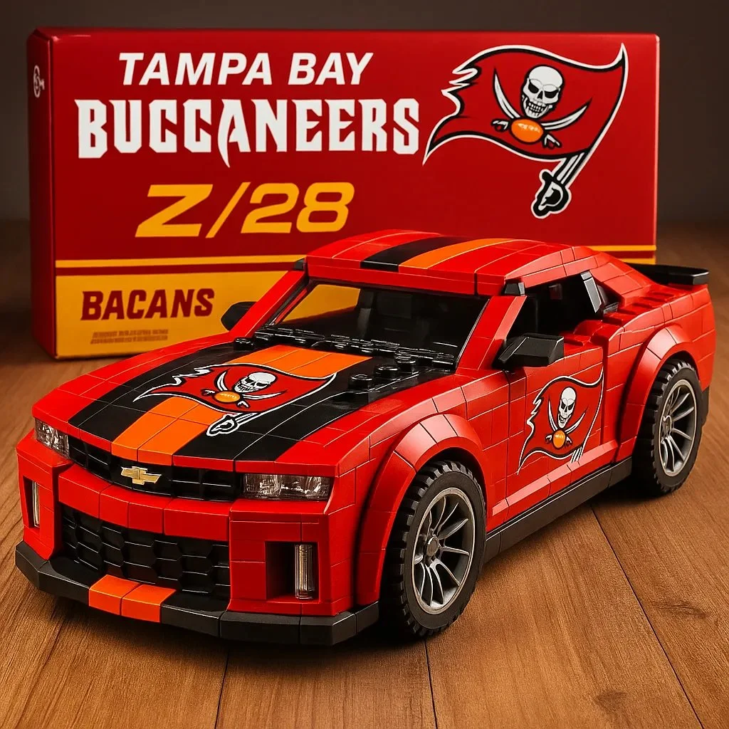 🔥Limited Edition🎁Football Team Camaro Z/28 Building Lego Block