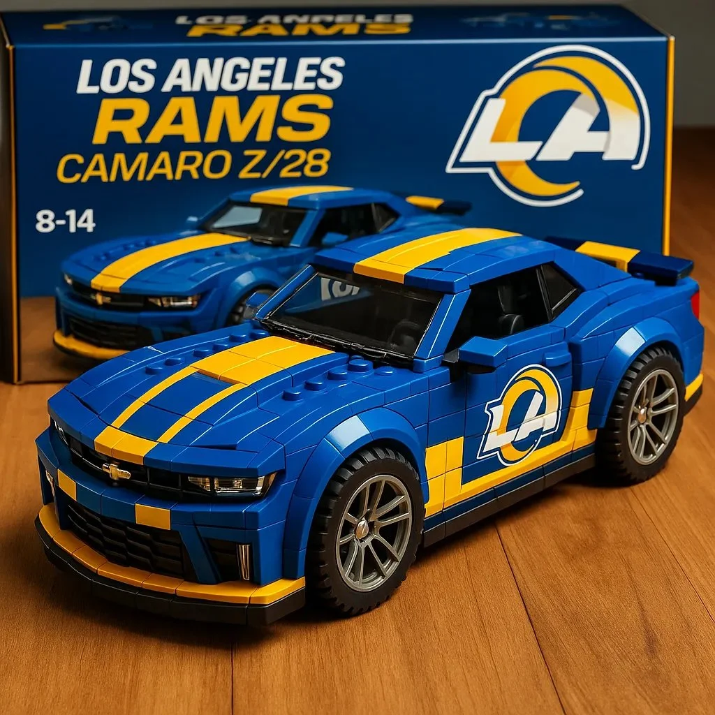 🔥Limited Edition🎁Football Team Camaro Z/28 Building Lego Block