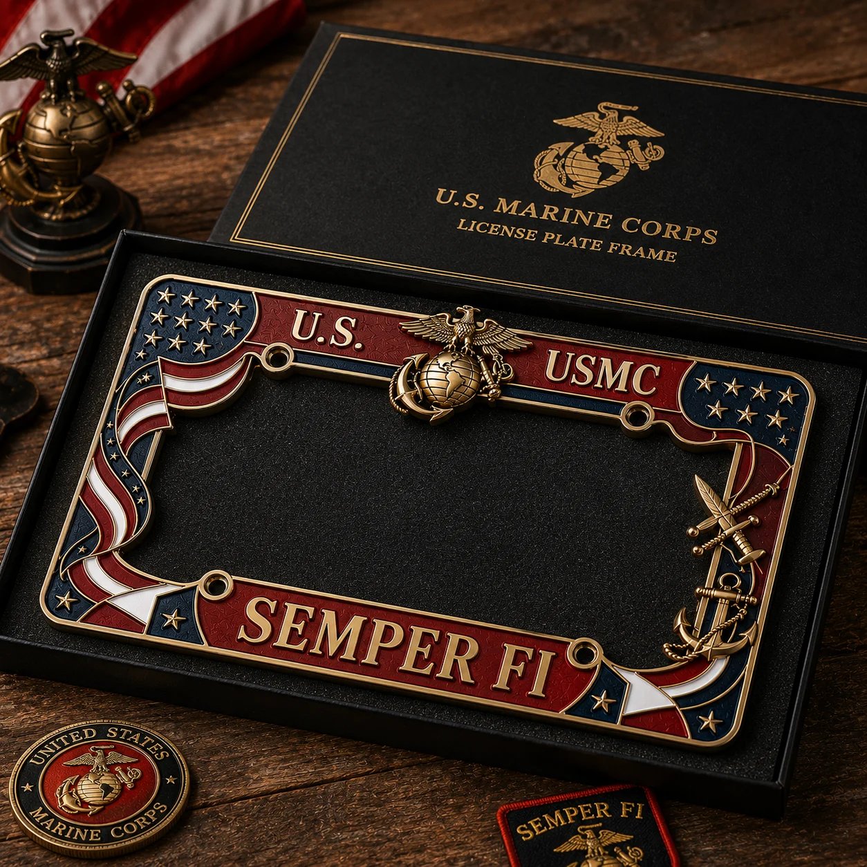 🔥LAST DAY 70% OFF- U.S. Marine Corps Semper Fi License Plate Frame