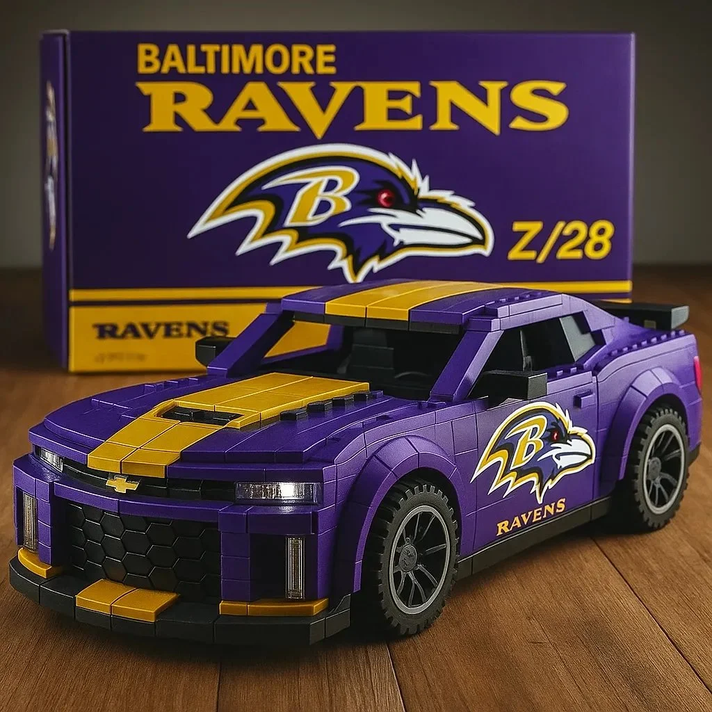 🔥Limited Edition🎁Football Team Camaro Z/28 Building Lego Block