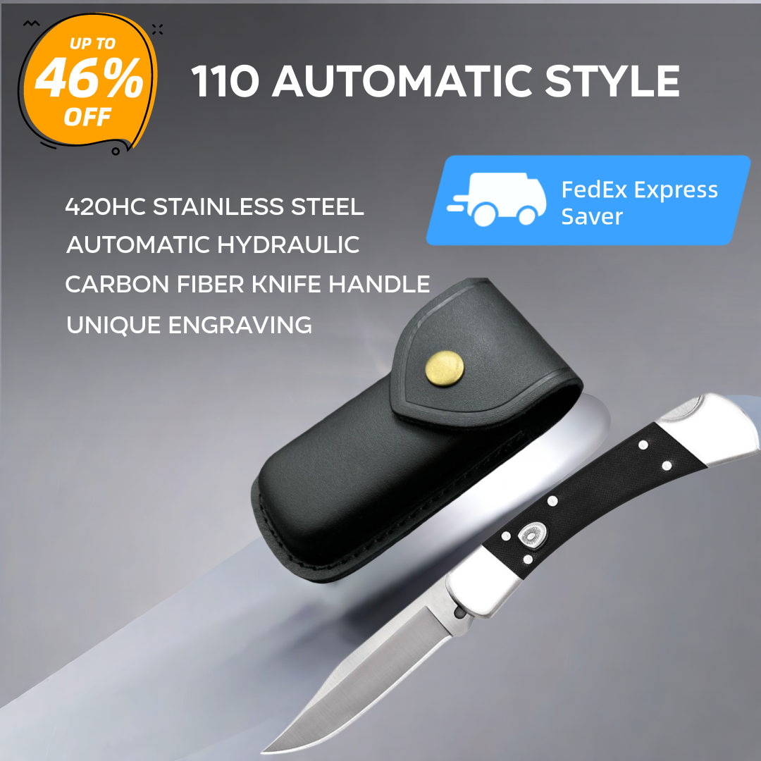 🔥Special US Offer: 70% Discount! 🎁BUCK 110 Automatic Elite Hardness Hydraulic Knife