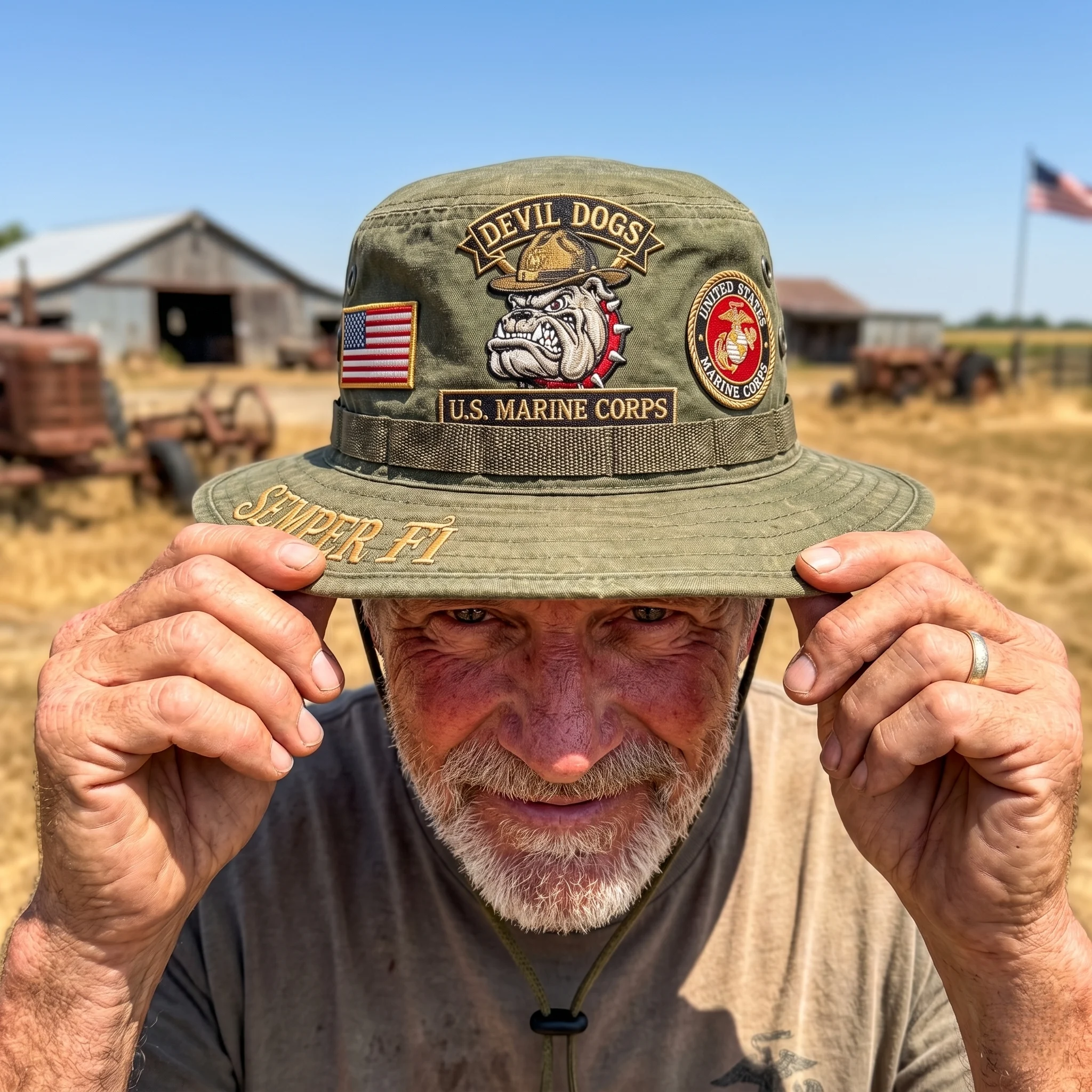 Last Day Promo: 70% OFF -🐾U.S. Marine Corps Devil Dogs Tribute Boonie Hat