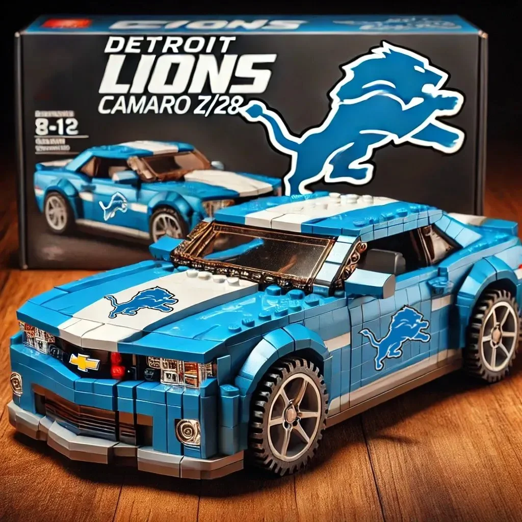 🔥Limited Edition🎁Football Team Camaro Z/28 Building Lego Block