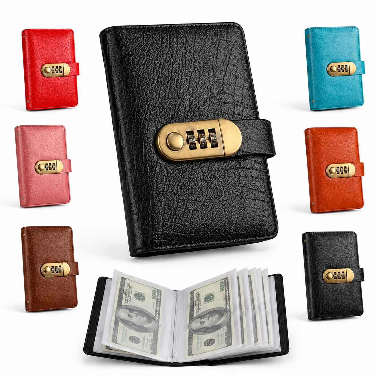 🔥Last 75pcs🎉-🔒100 Transparent Pocket Currency Collectors Album