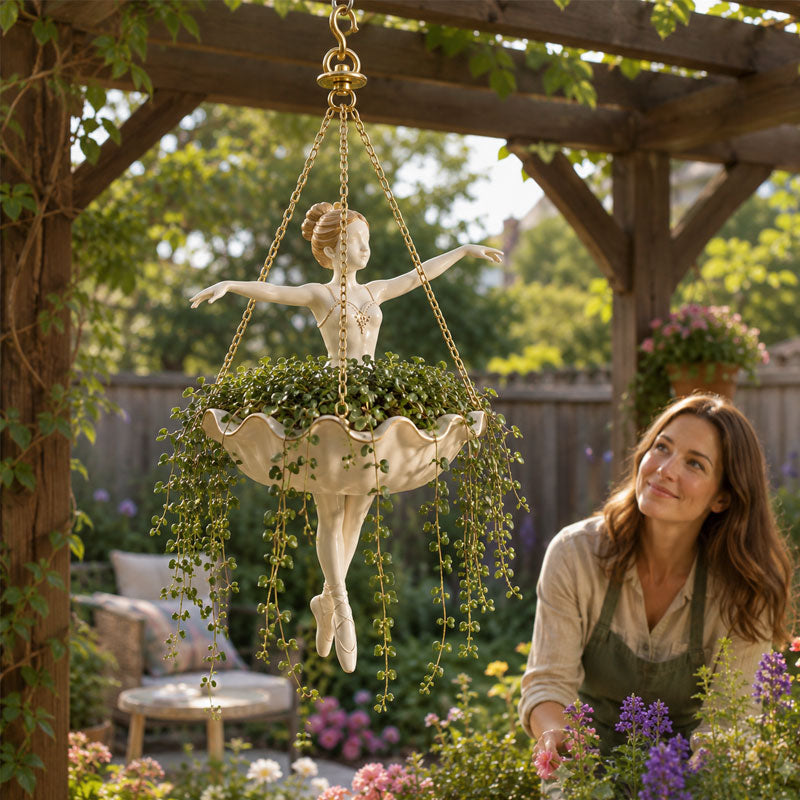 🔥FLASH SALE 70% OFF - 🩰 Ballet Dancer Hanging Planter🌿