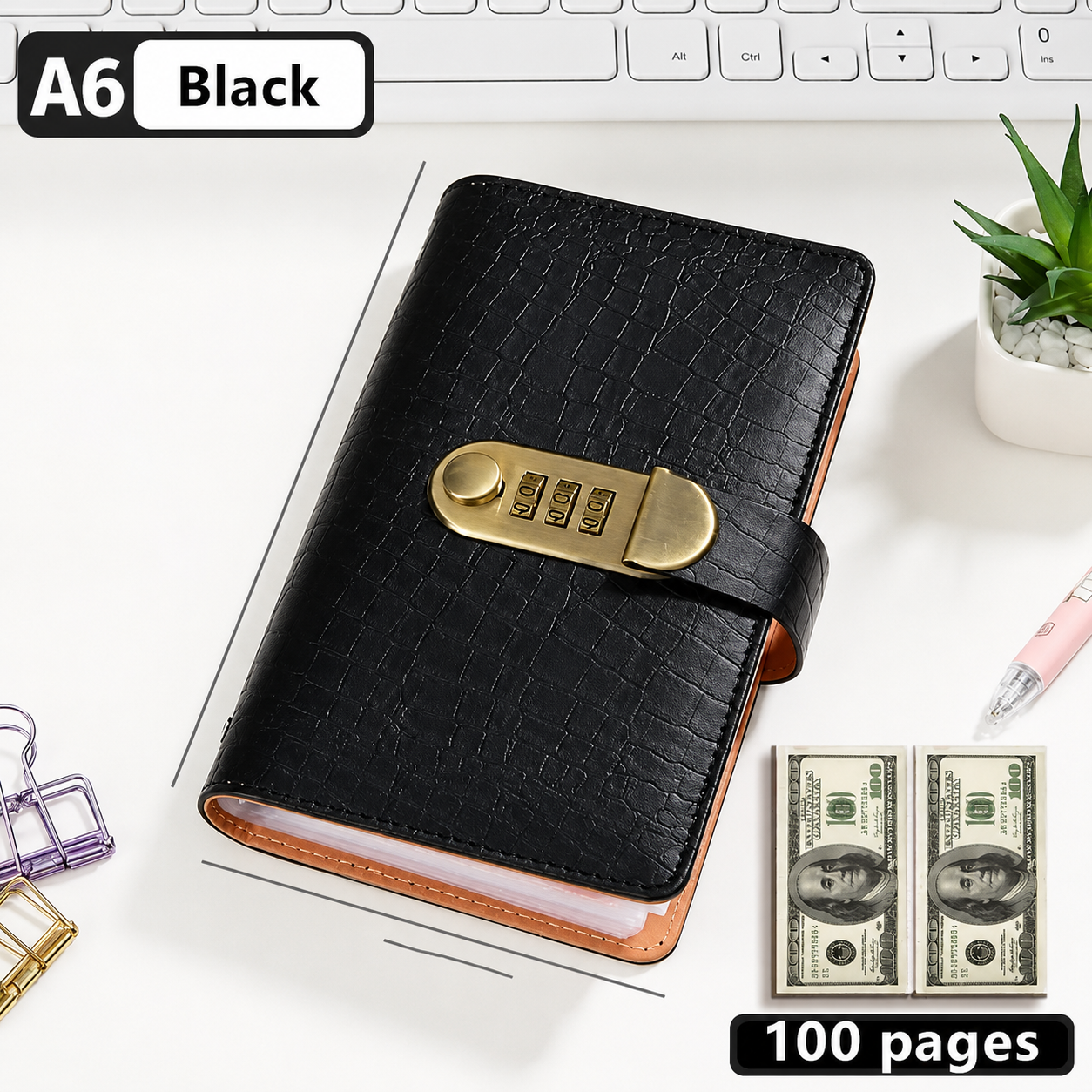 🔥Last 75pcs🎉-🔒100 Transparent Pocket Currency Collectors Album