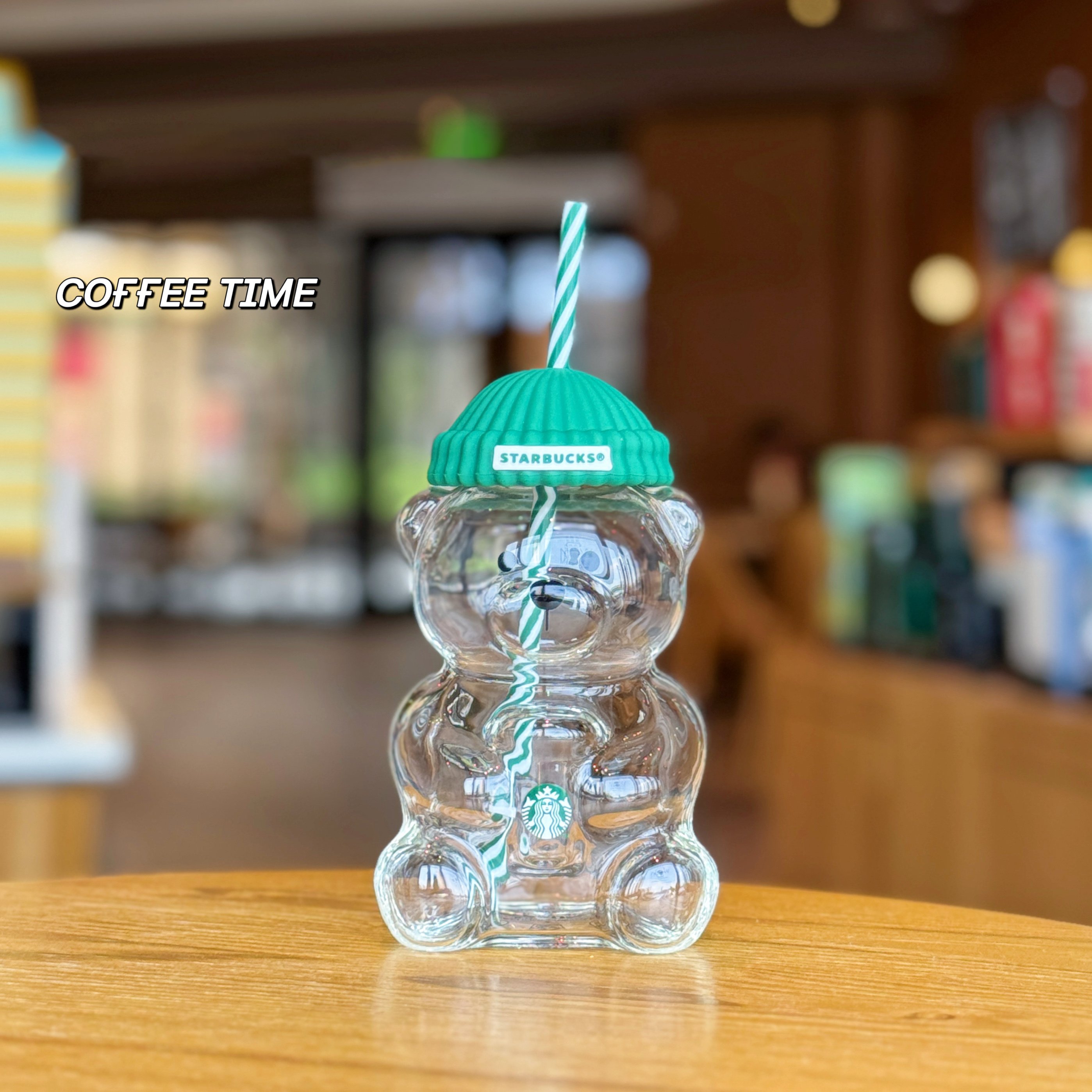 🔥Christmas Hot Sale 70% OFF- 🐻Bearista Glass Straw Cup ✨