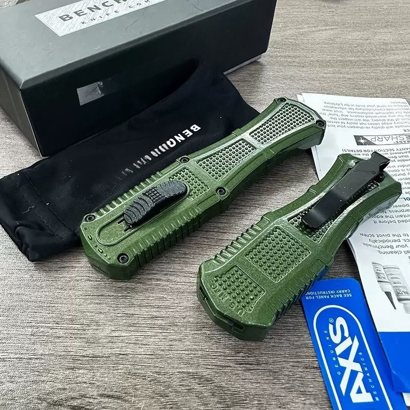 ⚡Last Day 70% OFF🔥BM 3370GY Claymore OTF Automatic knife ✈️Buy 2 Get Free Shipping