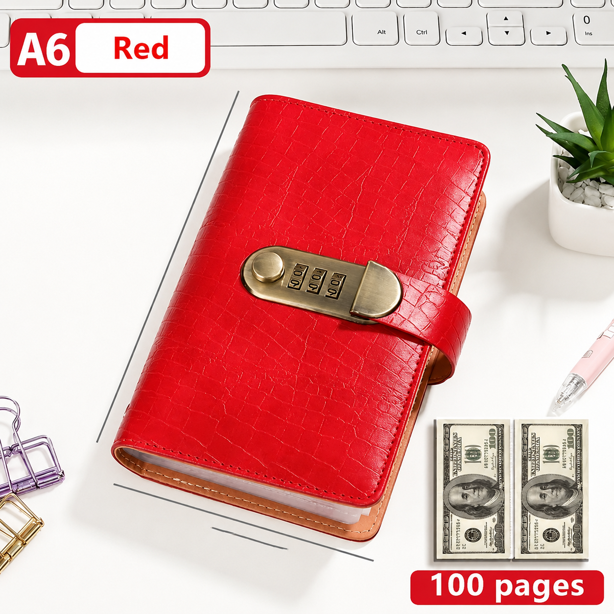 🔥Last 75pcs🎉-🔒100 Transparent Pocket Currency Collectors Album